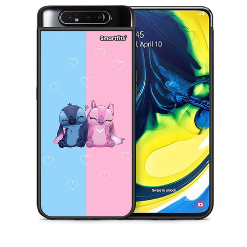 Θήκη Samsung A80 Stitch And Angel από τη Smartfits με σχέδιο στο πίσω μέρος και μαύρο περίβλημα | Samsung A80 Stitch And Angel case with colorful back and black bezels
