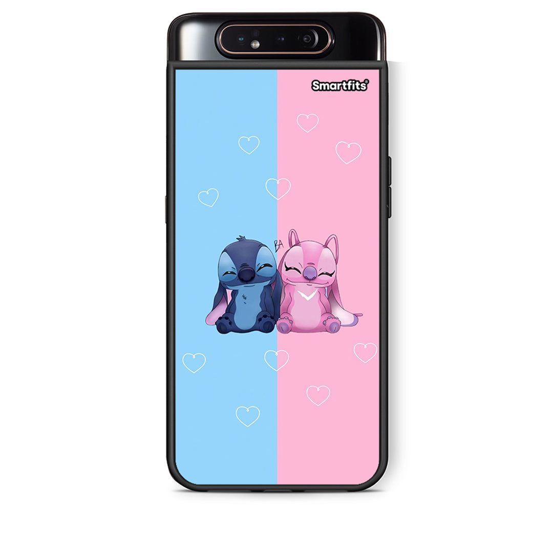 Samsung A80 Stitch And Angel θήκη από τη Smartfits με σχέδιο στο πίσω μέρος και μαύρο περίβλημα | Smartphone case with colorful back and black bezels by Smartfits
