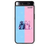 Thumbnail for Samsung A80 Stitch And Angel θήκη από τη Smartfits με σχέδιο στο πίσω μέρος και μαύρο περίβλημα | Smartphone case with colorful back and black bezels by Smartfits