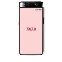 Thumbnail for Samsung A80 XOXO Love θήκη από τη Smartfits με σχέδιο στο πίσω μέρος και μαύρο περίβλημα | Smartphone case with colorful back and black bezels by Smartfits