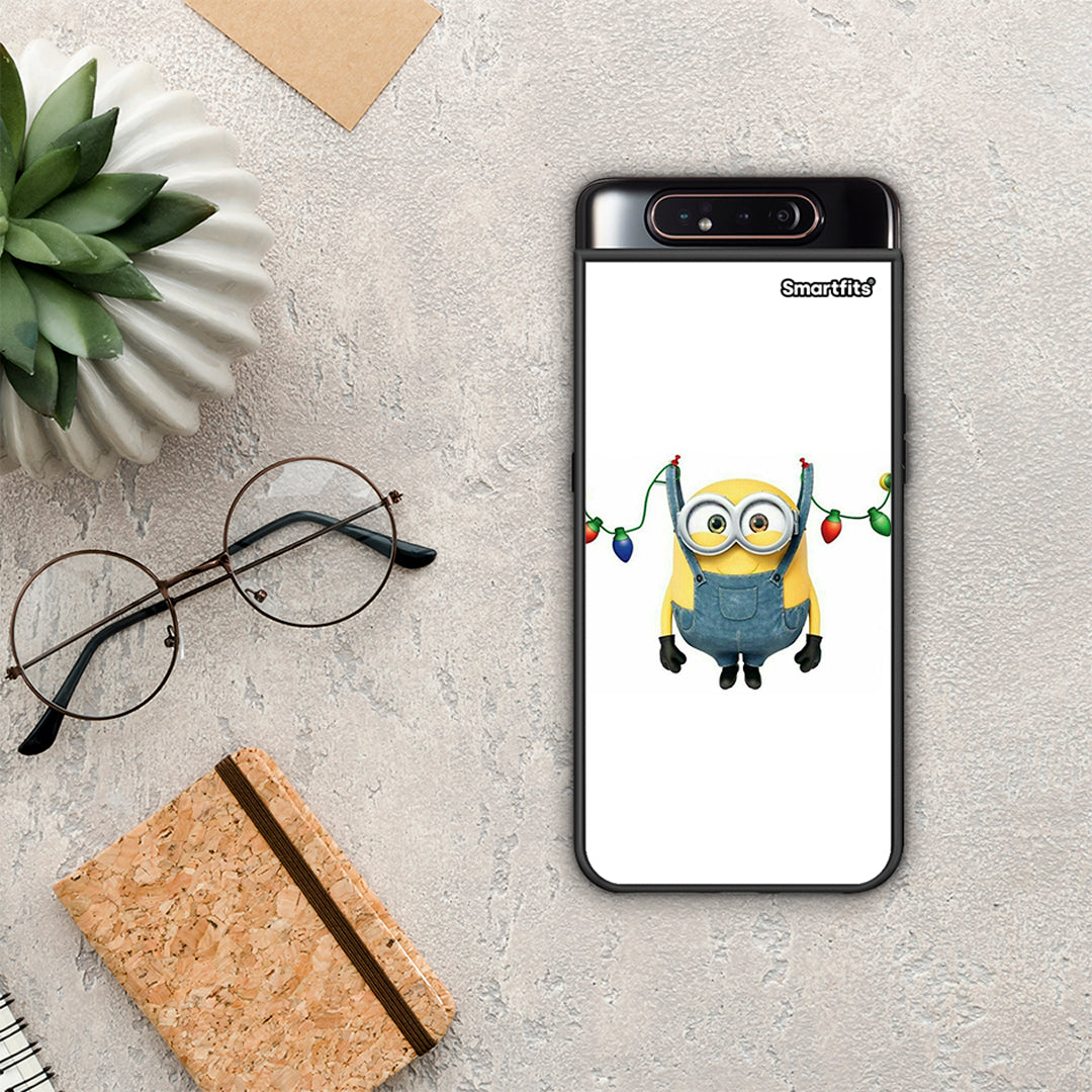 Xmas Minion Lights - Samsung Galaxy A80 θήκη