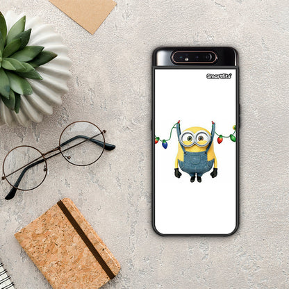 Xmas Minion Lights - Samsung Galaxy A80 θήκη