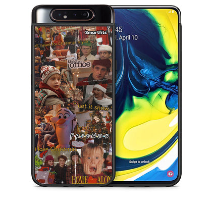 Θήκη Samsung A80 Xmas Wishes από τη Smartfits με σχέδιο στο πίσω μέρος και μαύρο περίβλημα | Samsung A80 Xmas Wishes case with colorful back and black bezels