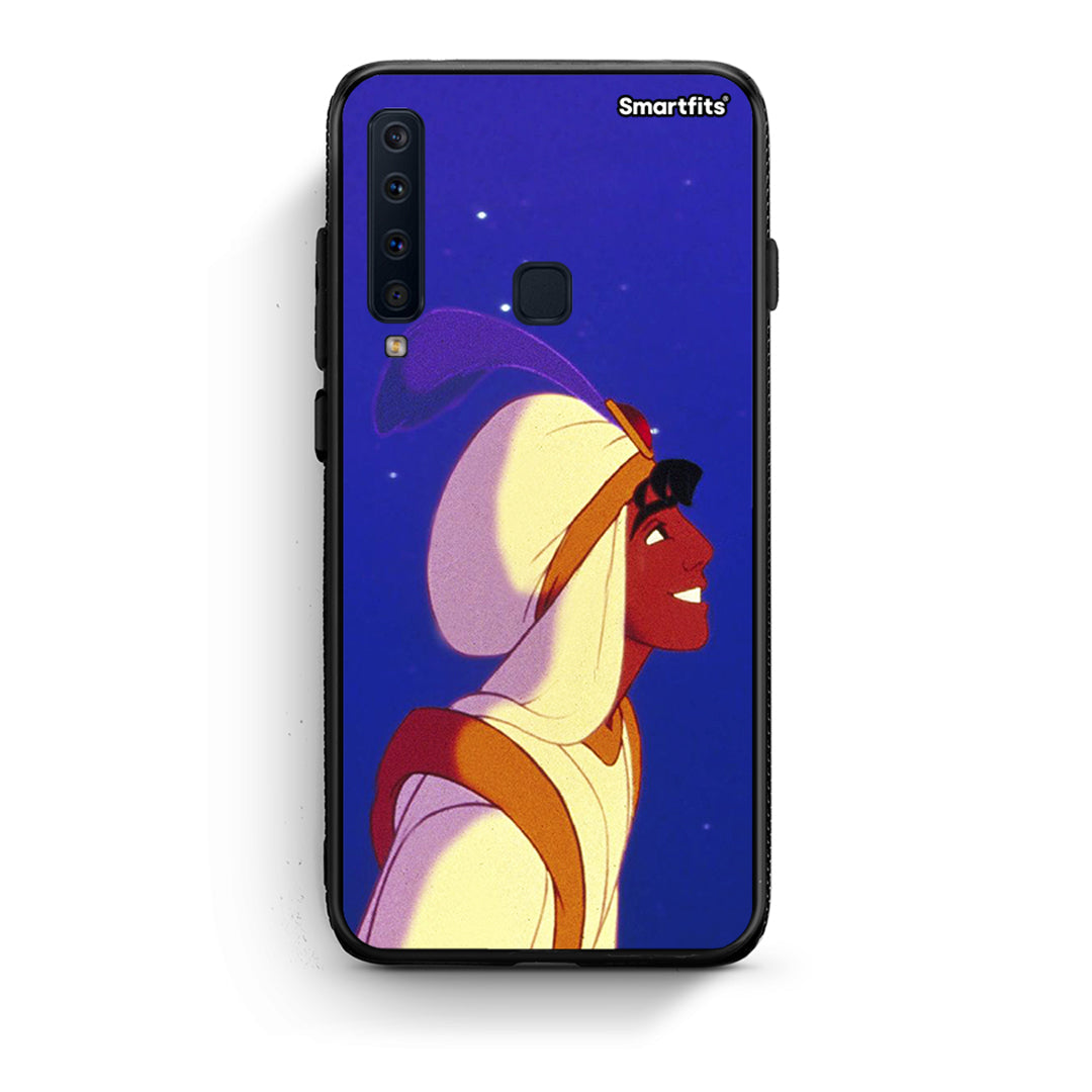 samsung a9 Alladin And Jasmine Love 1 θήκη από τη Smartfits με σχέδιο στο πίσω μέρος και μαύρο περίβλημα | Smartphone case with colorful back and black bezels by Smartfits