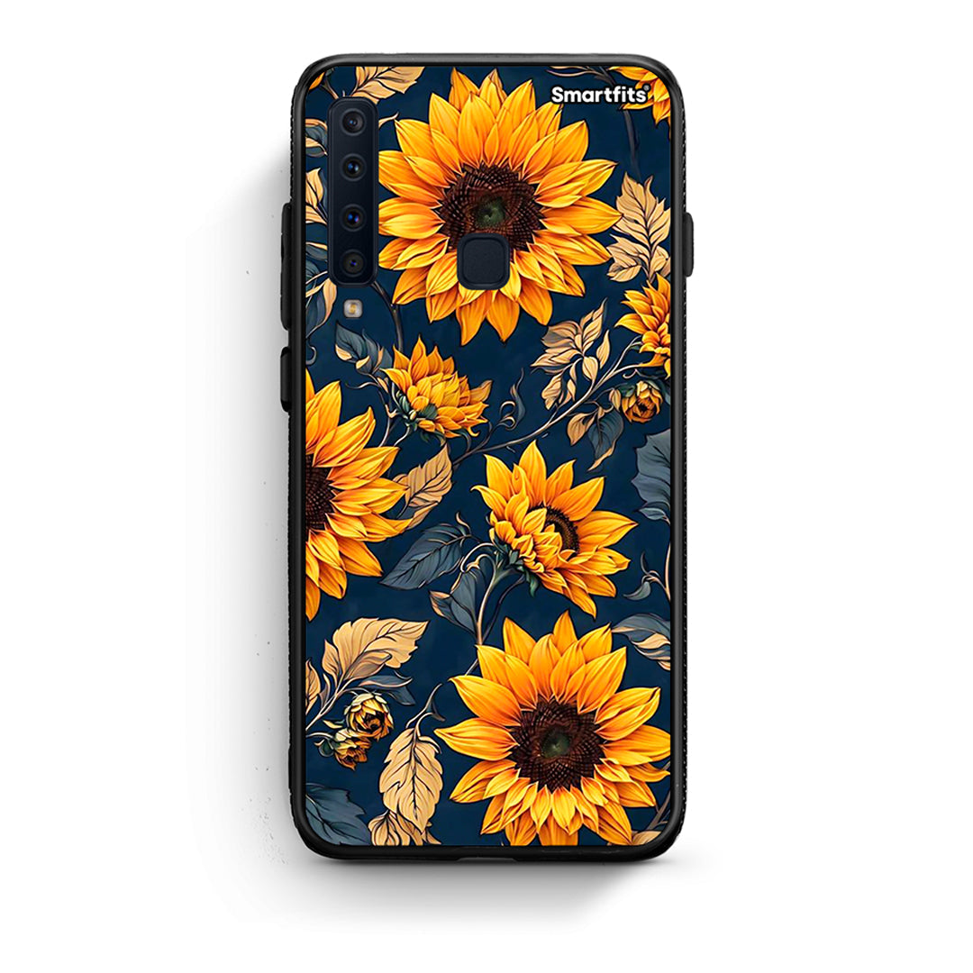 samsung a9 Autumn Sunflowers Θήκη από τη Smartfits με σχέδιο στο πίσω μέρος και μαύρο περίβλημα | Smartphone case with colorful back and black bezels by Smartfits