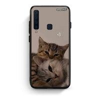 Thumbnail for samsung a9 Cats In Love Θήκη από τη Smartfits με σχέδιο στο πίσω μέρος και μαύρο περίβλημα | Smartphone case with colorful back and black bezels by Smartfits