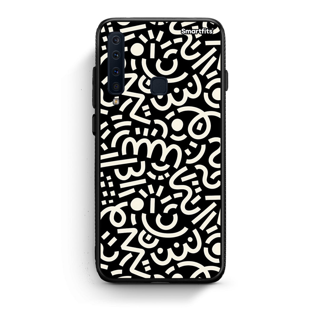 samsung a9 Doodle Art Θήκη από τη Smartfits με σχέδιο στο πίσω μέρος και μαύρο περίβλημα | Smartphone case with colorful back and black bezels by Smartfits