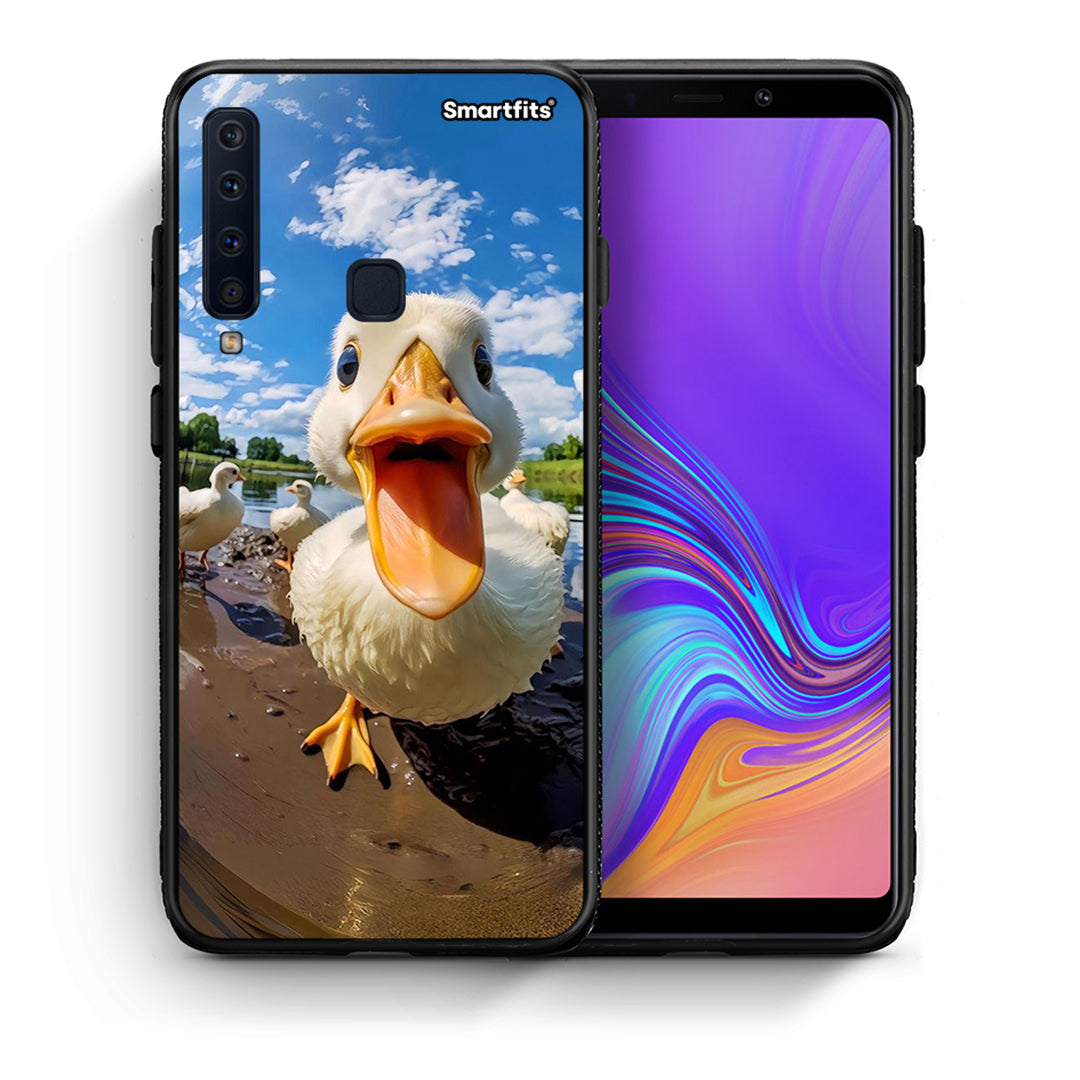 Θήκη Samsung A9 Duck Face από τη Smartfits με σχέδιο στο πίσω μέρος και μαύρο περίβλημα | Samsung A9 Duck Face case with colorful back and black bezels