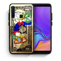 Thumbnail for Θήκη Samsung A9 Duck Money από τη Smartfits με σχέδιο στο πίσω μέρος και μαύρο περίβλημα | Samsung A9 Duck Money case with colorful back and black bezels