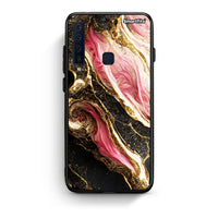 Thumbnail for samsung a9 Glamorous Pink Marble θήκη από τη Smartfits με σχέδιο στο πίσω μέρος και μαύρο περίβλημα | Smartphone case with colorful back and black bezels by Smartfits