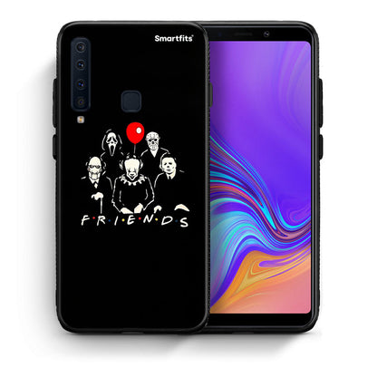 Θήκη Samsung A9 Halloween Friends από τη Smartfits με σχέδιο στο πίσω μέρος και μαύρο περίβλημα | Samsung A9 Halloween Friends case with colorful back and black bezels