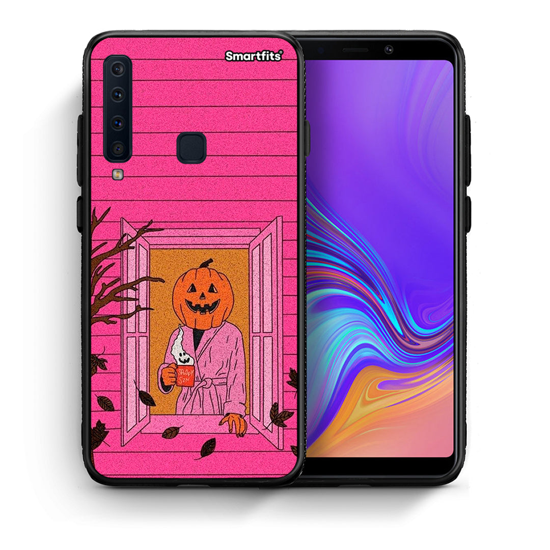 Θήκη Samsung A9 Halloween Pumpkin Lady από τη Smartfits με σχέδιο στο πίσω μέρος και μαύρο περίβλημα | Samsung A9 Halloween Pumpkin Lady case with colorful back and black bezels