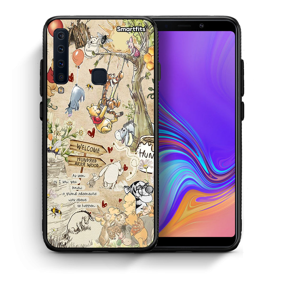 Θήκη Samsung A9 Happy Friends από τη Smartfits με σχέδιο στο πίσω μέρος και μαύρο περίβλημα | Samsung A9 Happy Friends case with colorful back and black bezels