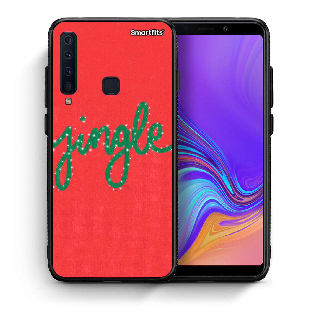 Θήκη Samsung A9 Jingle Xmas από τη Smartfits με σχέδιο στο πίσω μέρος και μαύρο περίβλημα | Samsung A9 Jingle Xmas case with colorful back and black bezels