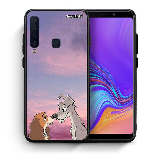 Θήκη Samsung A9 Lady And Tramp από τη Smartfits με σχέδιο στο πίσω μέρος και μαύρο περίβλημα | Samsung A9 Lady And Tramp case with colorful back and black bezels