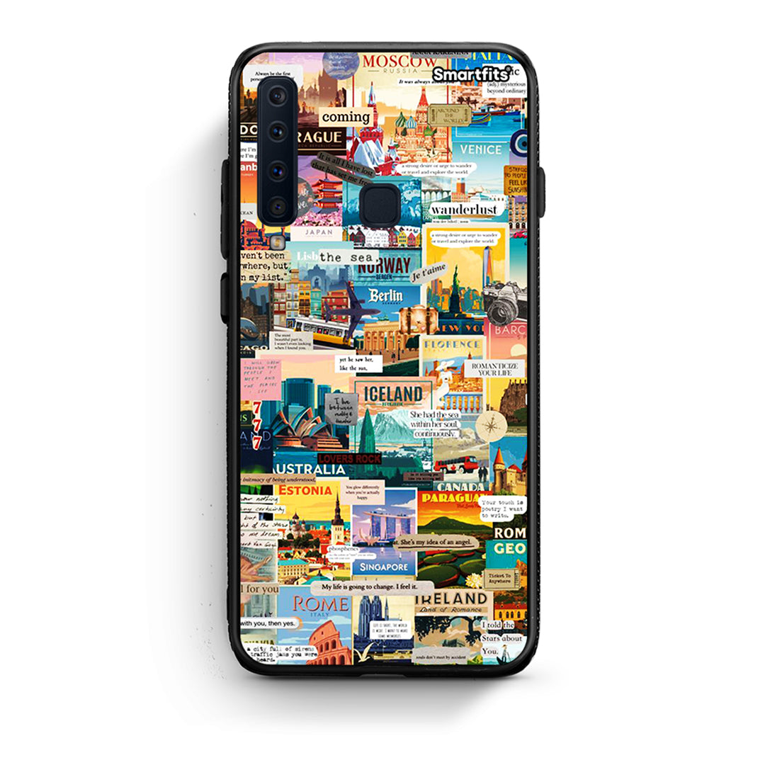 samsung a9 Live To Travel θήκη από τη Smartfits με σχέδιο στο πίσω μέρος και μαύρο περίβλημα | Smartphone case with colorful back and black bezels by Smartfits