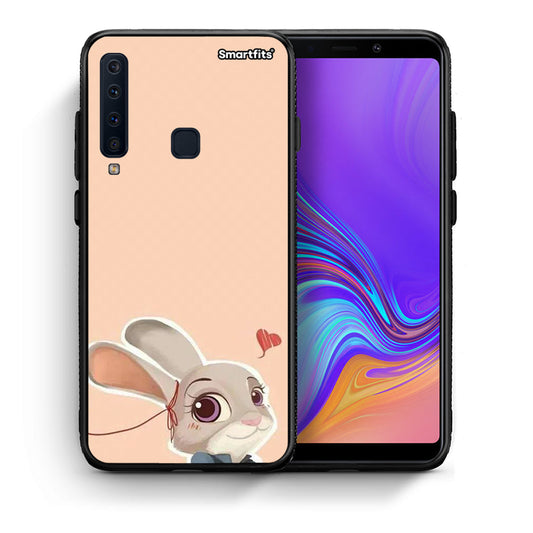 Θήκη Samsung A9 Nick Wilde And Judy Hopps Love 2 από τη Smartfits με σχέδιο στο πίσω μέρος και μαύρο περίβλημα | Samsung A9 Nick Wilde And Judy Hopps Love 2 case with colorful back and black bezels
