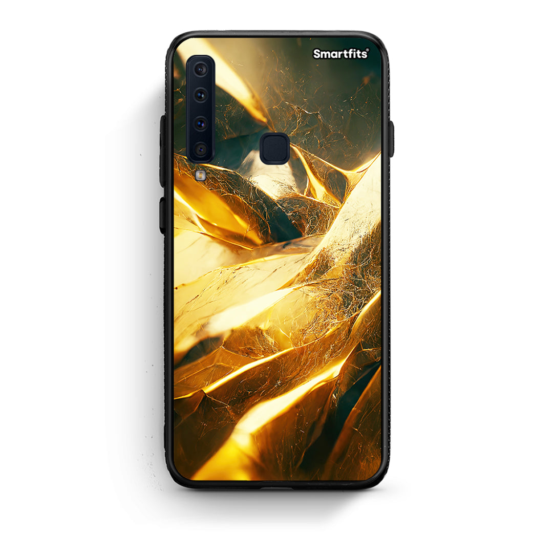 samsung a9 Real Gold θήκη από τη Smartfits με σχέδιο στο πίσω μέρος και μαύρο περίβλημα | Smartphone case with colorful back and black bezels by Smartfits
