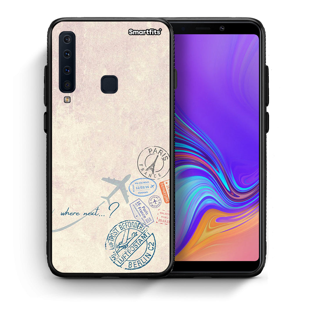 Θήκη Samsung A9 Where Next από τη Smartfits με σχέδιο στο πίσω μέρος και μαύρο περίβλημα | Samsung A9 Where Next case with colorful back and black bezels