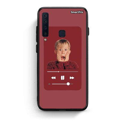 samsung a9 Xmas Alone Music θήκη από τη Smartfits με σχέδιο στο πίσω μέρος και μαύρο περίβλημα | Smartphone case with colorful back and black bezels by Smartfits