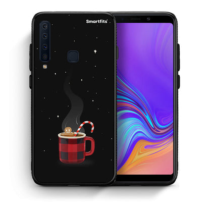 Θήκη Samsung A9 Xmas Bathing από τη Smartfits με σχέδιο στο πίσω μέρος και μαύρο περίβλημα | Samsung A9 Xmas Bathing case with colorful back and black bezels