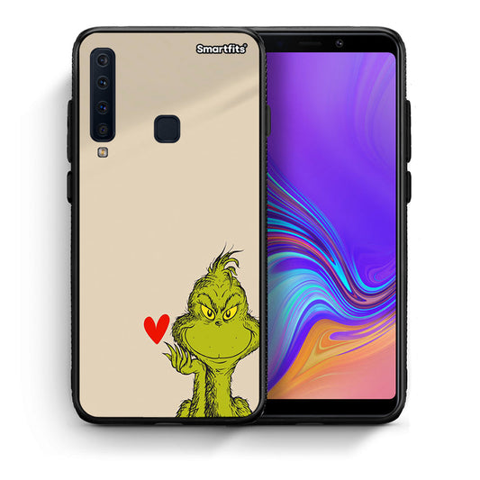 Θήκη Samsung A9 Xmas Grinch από τη Smartfits με σχέδιο στο πίσω μέρος και μαύρο περίβλημα | Samsung A9 Xmas Grinch case with colorful back and black bezels