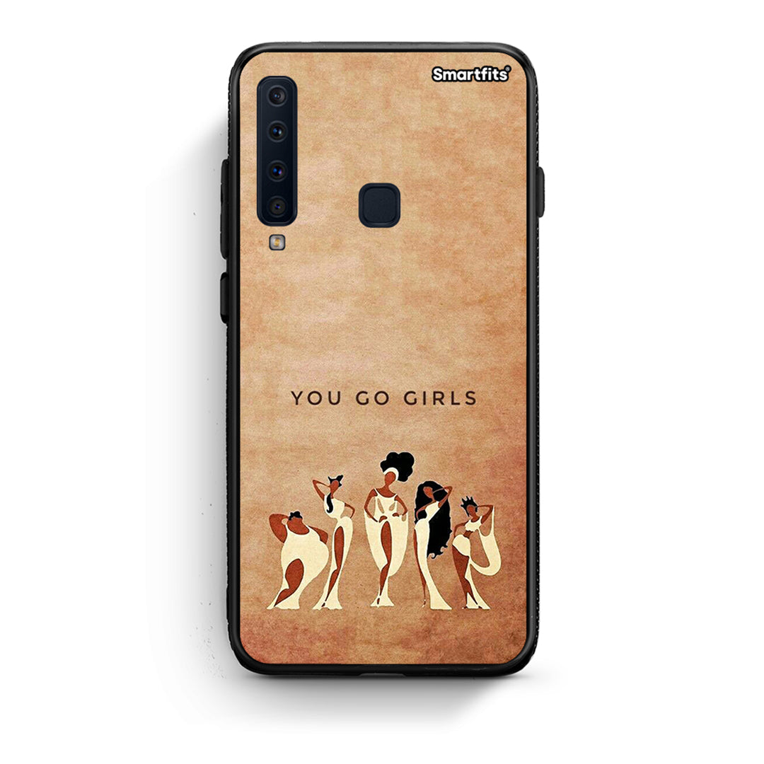 samsung a9 You Go Girl θήκη από τη Smartfits με σχέδιο στο πίσω μέρος και μαύρο περίβλημα | Smartphone case with colorful back and black bezels by Smartfits