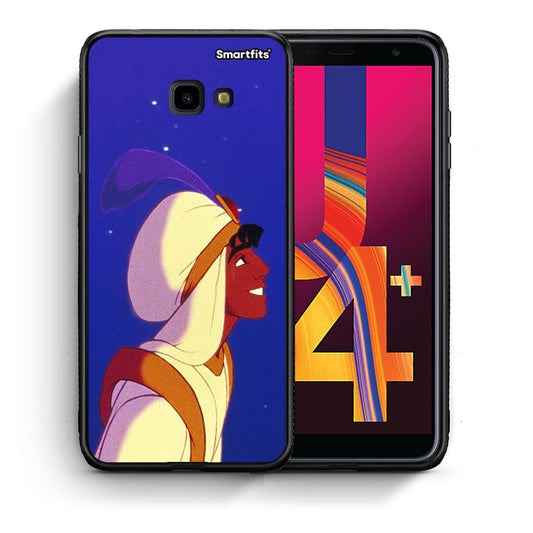 Θήκη Samsung J4 Plus Alladin And Jasmine Love 1 από τη Smartfits με σχέδιο στο πίσω μέρος και μαύρο περίβλημα | Samsung J4 Plus Alladin And Jasmine Love 1 case with colorful back and black bezels