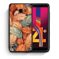 Thumbnail for Θήκη Samsung J4 Plus Autumn Leaves από τη Smartfits με σχέδιο στο πίσω μέρος και μαύρο περίβλημα | Samsung J4 Plus Autumn Leaves case with colorful back and black bezels