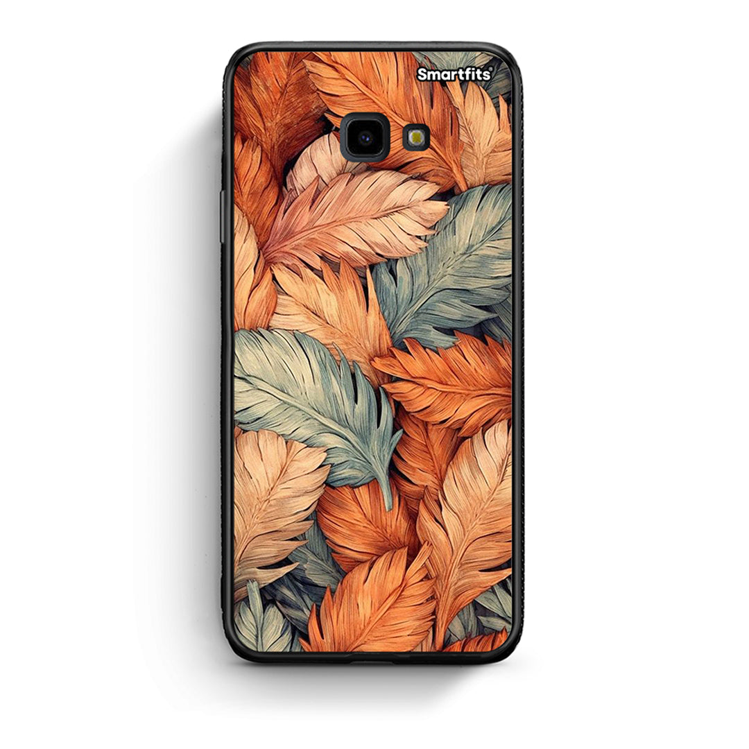 Samsung J4 Plus Autumn Leaves Θήκη από τη Smartfits με σχέδιο στο πίσω μέρος και μαύρο περίβλημα | Smartphone case with colorful back and black bezels by Smartfits