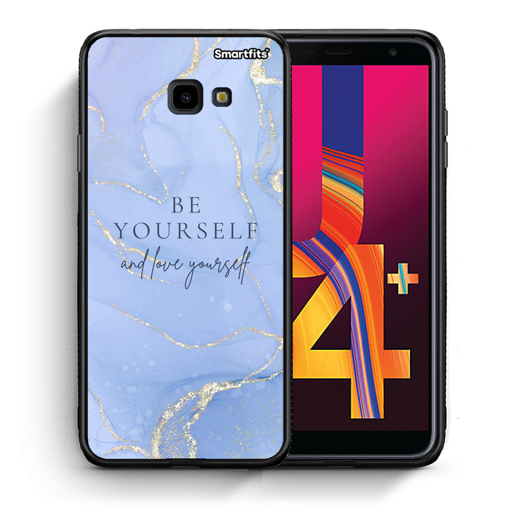 Θήκη Samsung J4 Plus Be Yourself από τη Smartfits με σχέδιο στο πίσω μέρος και μαύρο περίβλημα | Samsung J4 Plus Be Yourself case with colorful back and black bezels
