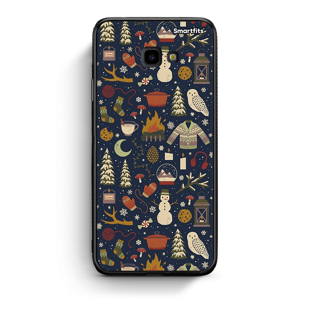 Samsung J4 Plus Christmas Elements θήκη από τη Smartfits με σχέδιο στο πίσω μέρος και μαύρο περίβλημα | Smartphone case with colorful back and black bezels by Smartfits