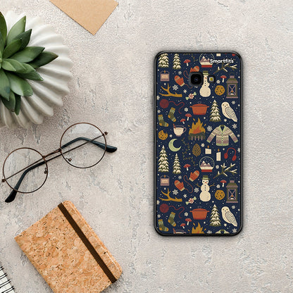 Christmas Elements - Samsung Galaxy J4+ θήκη