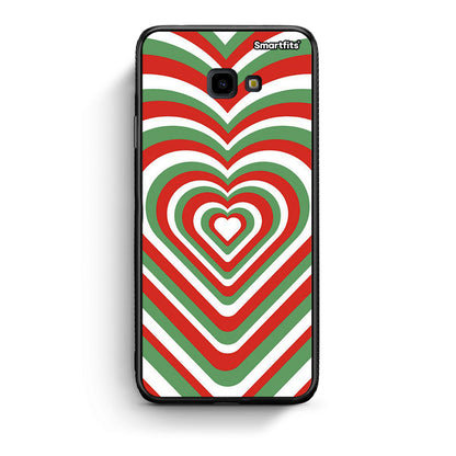 Samsung J4 Plus Christmas Hearts θήκη από τη Smartfits με σχέδιο στο πίσω μέρος και μαύρο περίβλημα | Smartphone case with colorful back and black bezels by Smartfits