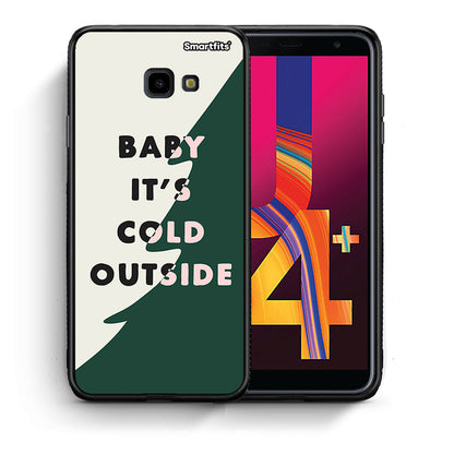 Θήκη Samsung J4 Plus Cold Outside από τη Smartfits με σχέδιο στο πίσω μέρος και μαύρο περίβλημα | Samsung J4 Plus Cold Outside case with colorful back and black bezels