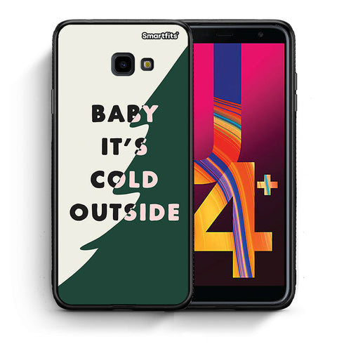 Θήκη Samsung J4 Plus Cold Outside από τη Smartfits με σχέδιο στο πίσω μέρος και μαύρο περίβλημα | Samsung J4 Plus Cold Outside case with colorful back and black bezels