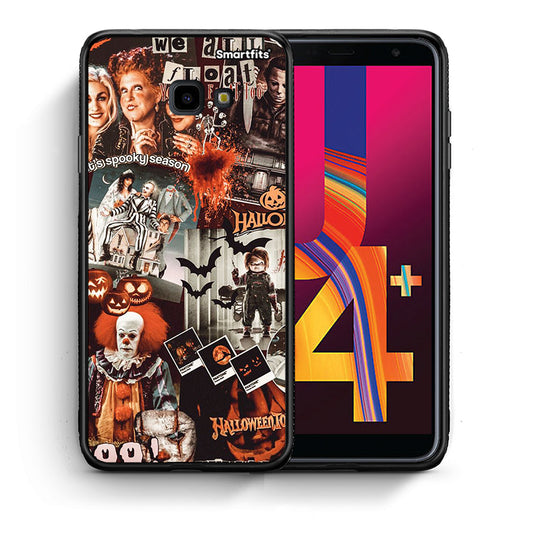 Θήκη Samsung J4 Plus Halloween Spooky Season από τη Smartfits με σχέδιο στο πίσω μέρος και μαύρο περίβλημα | Samsung J4 Plus Halloween Spooky Season case with colorful back and black bezels