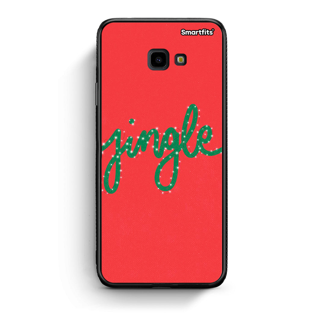 Samsung J4 Plus Jingle Xmas θήκη από τη Smartfits με σχέδιο στο πίσω μέρος και μαύρο περίβλημα | Smartphone case with colorful back and black bezels by Smartfits