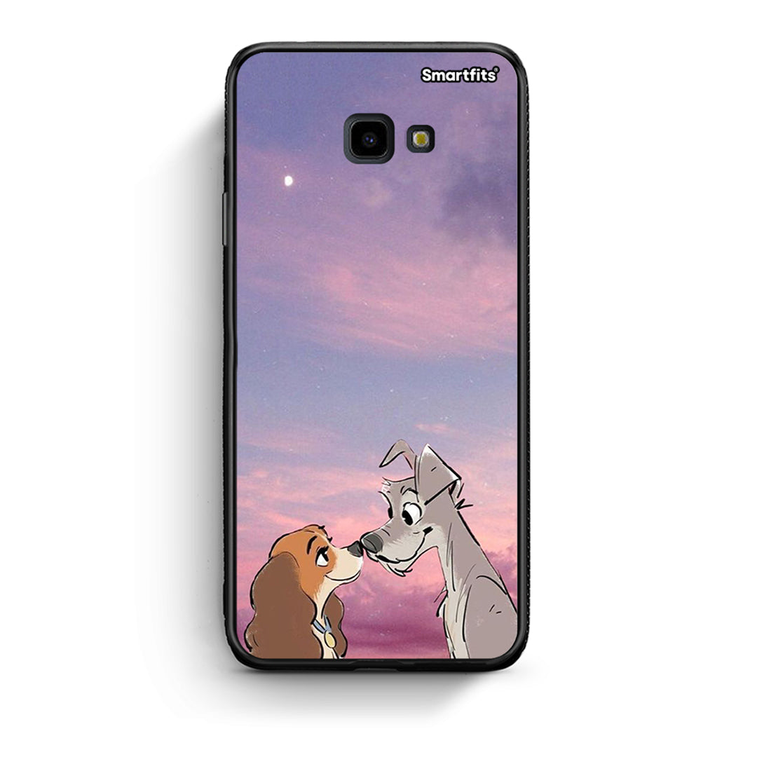 Samsung J4 Plus Lady And Tramp θήκη από τη Smartfits με σχέδιο στο πίσω μέρος και μαύρο περίβλημα | Smartphone case with colorful back and black bezels by Smartfits