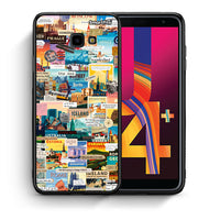 Thumbnail for Θήκη Samsung J4 Plus Live To Travel από τη Smartfits με σχέδιο στο πίσω μέρος και μαύρο περίβλημα | Samsung J4 Plus Live To Travel case with colorful back and black bezels