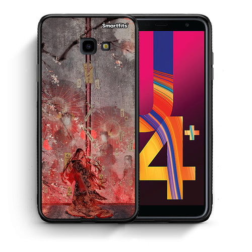 Θήκη Samsung J4 Plus Nezuko Kamado από τη Smartfits με σχέδιο στο πίσω μέρος και μαύρο περίβλημα | Samsung J4 Plus Nezuko Kamado case with colorful back and black bezels