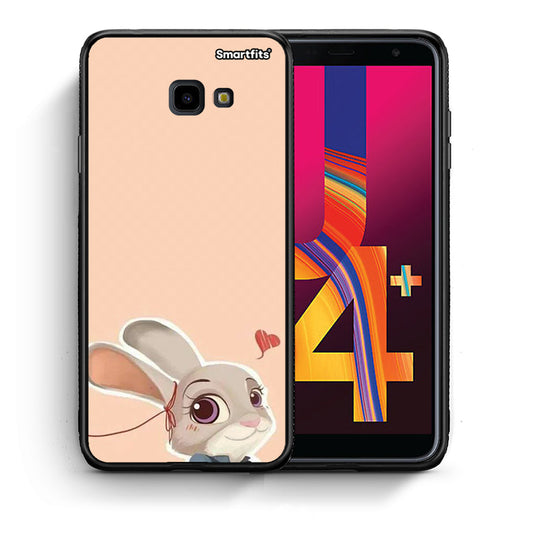 Θήκη Samsung J4 Plus Nick Wilde And Judy Hopps Love 2 από τη Smartfits με σχέδιο στο πίσω μέρος και μαύρο περίβλημα | Samsung J4 Plus Nick Wilde And Judy Hopps Love 2 case with colorful back and black bezels
