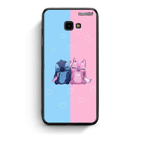 Thumbnail for Samsung J4 Plus Stitch And Angel θήκη από τη Smartfits με σχέδιο στο πίσω μέρος και μαύρο περίβλημα | Smartphone case with colorful back and black bezels by Smartfits