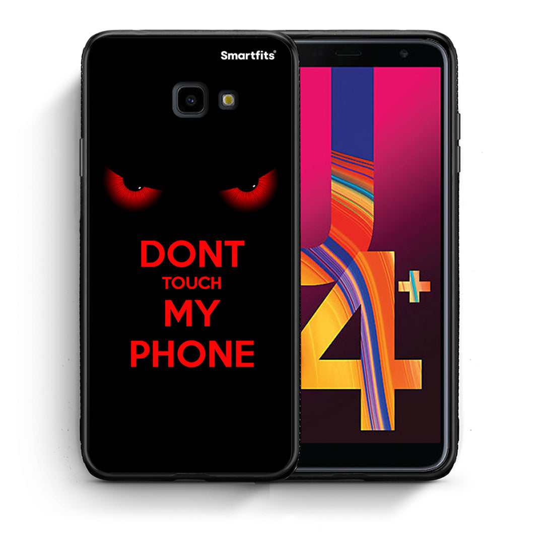 Θήκη Samsung J4 Plus Touch My Phone από τη Smartfits με σχέδιο στο πίσω μέρος και μαύρο περίβλημα | Samsung J4 Plus Touch My Phone case with colorful back and black bezels