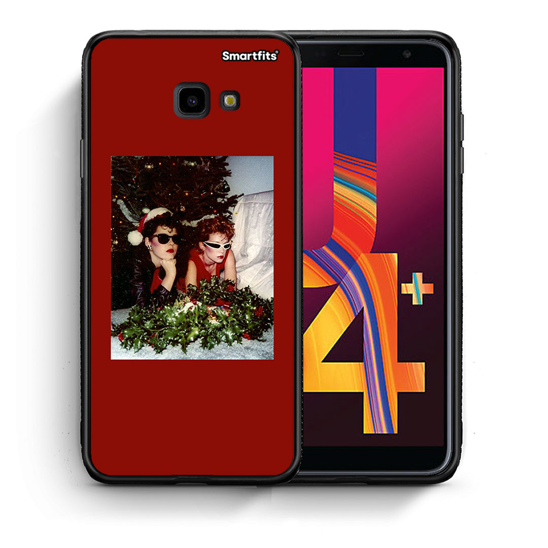 Θήκη Samsung J4 Plus Waiting For Xmas από τη Smartfits με σχέδιο στο πίσω μέρος και μαύρο περίβλημα | Samsung J4 Plus Waiting For Xmas case with colorful back and black bezels