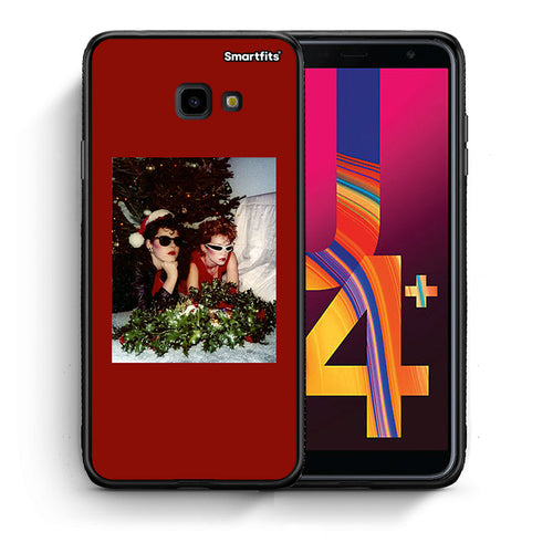 Θήκη Samsung J4 Plus Waiting For Xmas από τη Smartfits με σχέδιο στο πίσω μέρος και μαύρο περίβλημα | Samsung J4 Plus Waiting For Xmas case with colorful back and black bezels