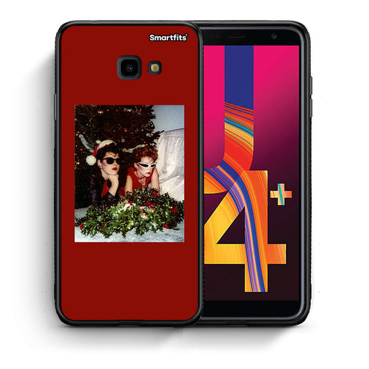Θήκη Samsung J4 Plus Waiting For Xmas από τη Smartfits με σχέδιο στο πίσω μέρος και μαύρο περίβλημα | Samsung J4 Plus Waiting For Xmas case with colorful back and black bezels