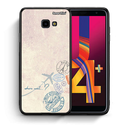 Θήκη Samsung J4 Plus Where Next από τη Smartfits με σχέδιο στο πίσω μέρος και μαύρο περίβλημα | Samsung J4 Plus Where Next case with colorful back and black bezels