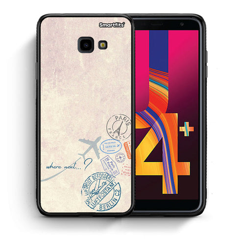 Θήκη Samsung J4 Plus Where Next από τη Smartfits με σχέδιο στο πίσω μέρος και μαύρο περίβλημα | Samsung J4 Plus Where Next case with colorful back and black bezels