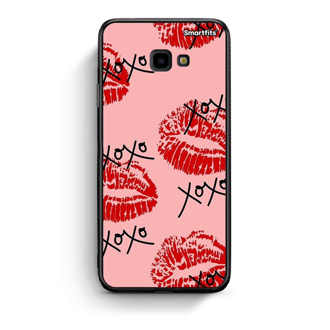 Samsung J4 Plus XOXO Lips θήκη από τη Smartfits με σχέδιο στο πίσω μέρος και μαύρο περίβλημα | Smartphone case with colorful back and black bezels by Smartfits